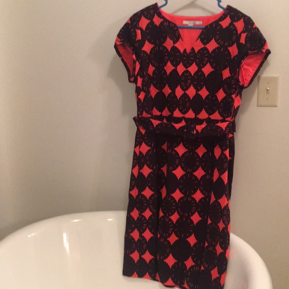 Boden bright shift dress.